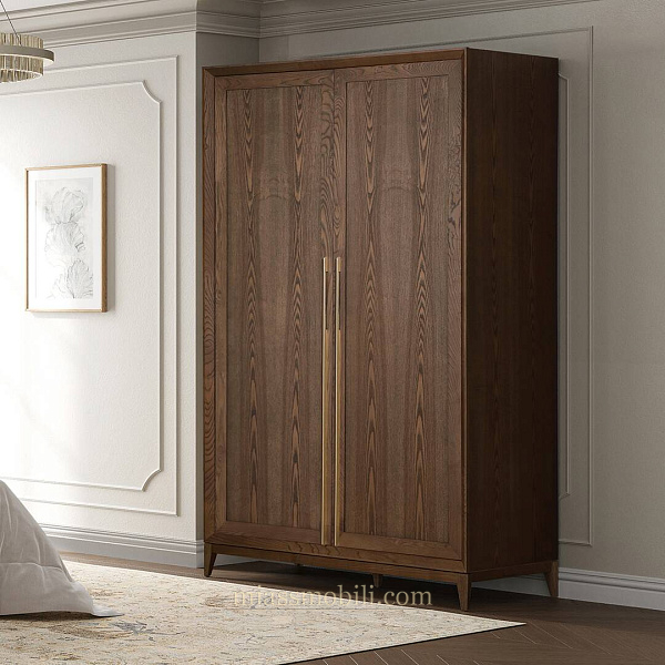 Шкаф 2-х дв. для платья и белья Modena орех Мокко