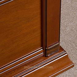 Кровать двойная (1600x2000) Lorenzo вишня с ножной спинкой